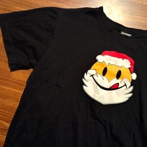 JOE BOXER SANTA SMILEY T-SHIRT - Medium // cute funny brand tee shirt happy face